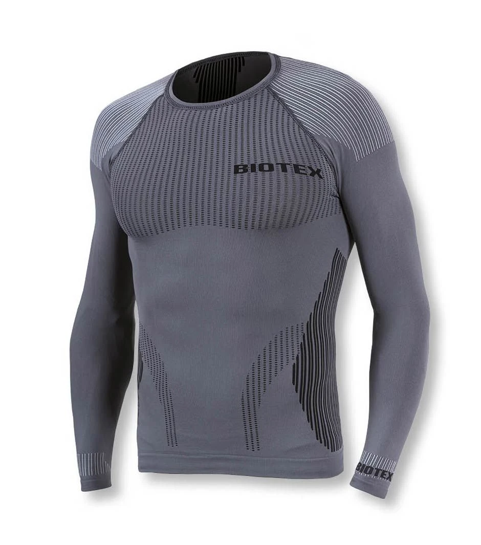 BIOTEX Maglia Intimo Manica Lunga 3D Seamless Grigio 1 BIOTEX Maglia Intimo Manica Lunga 3D Seamless Grigio