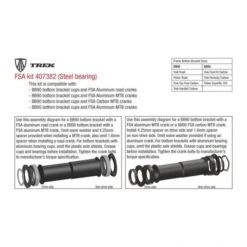 Trek 524555 Kit Movimento Centrale Bb90/95 Shimano