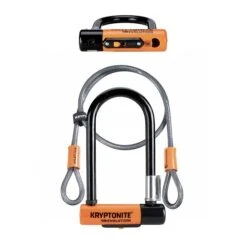 Kryptonite Lucchetto U-lock Evolution Mini-7 D13mm 8,3x17,8cm Con Cavo Flessibile