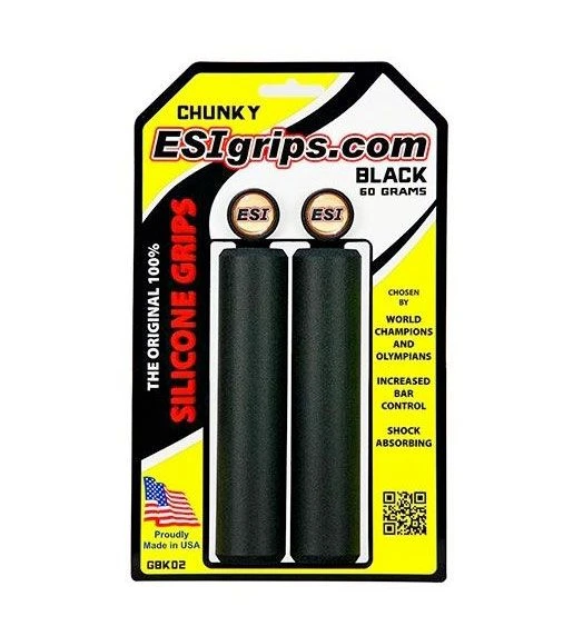 ESI Grips Manopole Chunky 60gr Nero 1 ESI Grips Manopole Chunky 60gr Nero
