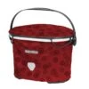 Ortlieb Cestino Da Manubrio Up-town Design Rosso Floreale