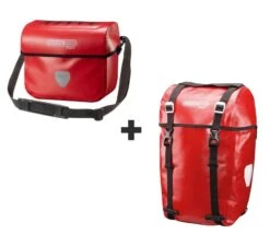 Kit Borse Ortlieb Anteriore/posteriore Original Rosso