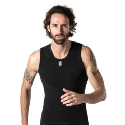 Canotta Giro Collo Silverskin Stay Fresh Antracite