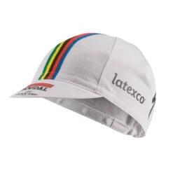 Cappellino Castelli Cycling Team Soudal Quick-step World Champion Bianco
