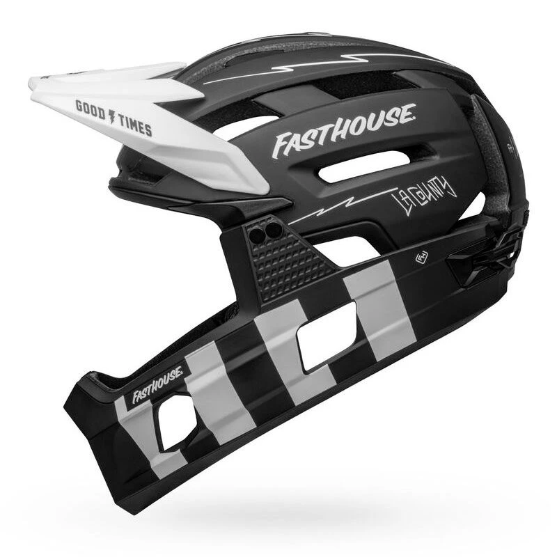 Casco Bell Super Air R Mips Fasthouse Nero Opaco/bianco 2 Casco Bell Super Air R Mips Fasthouse Nero Opaco/bianco - immagine 2