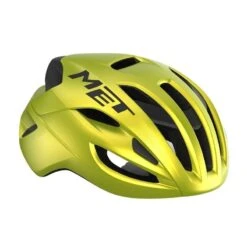 Casco Met Rivale Mips Lime 2022 Metallizzato