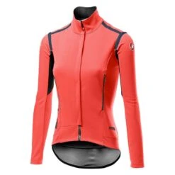 Castelli Giacca Perfetto Rosso Corsa Donna Salmone