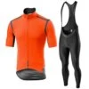 Completo Castelli Gabba RoS Rosso Corsa Arancione + Salopette Entrata