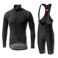 Completo Castelli Giacca Perfetto Ros Blackout Collection + Salopette Tutto Nano