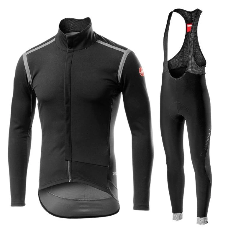 Completo Castelli Giacca Perfetto RoS Nero + Salopette Lunga Tutto Nano 1 Completo Castelli Giacca Perfetto RoS Nero + Salopette Lunga Tutto Nano