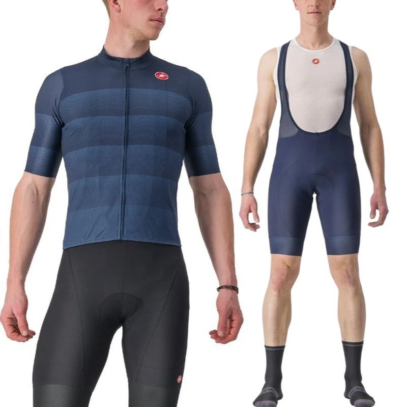 Completo Castelli Maglia Livelli + Salopette Entrata 2 Belgian Blu 1 Completo Castelli Maglia Livelli + Salopette Entrata 2 Belgian Blu