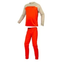 Completo Endura MT500 Burner Maglia + Pantalone Arancione -Vendite Trek completo endura mt500 burner maglia pantalone arancione 3