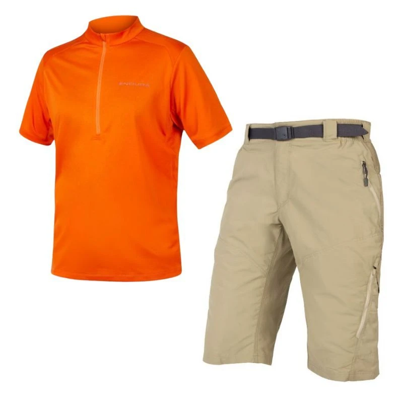Completo MTB Endura Hummvee Arancione/beige 1 Completo MTB Endura Hummvee Arancione/beige