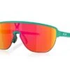 Occhiali Oakley Corridor Celeste Opaco Lente Prizm Ruby