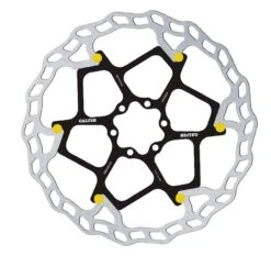 Disco Freno Wave Flottante 6 Fori Nero/giallo