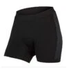 Endura Boxer Engineered II Con Fondello Donna Nero