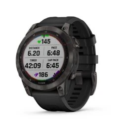 Garmin Fenix 7 Sapphire Solar Dlc Grigio Cinturino Nero