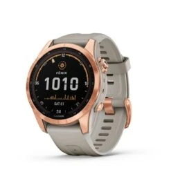 Garmin Fenix 7S Solar Oro Rosa Cinturino Sabbia