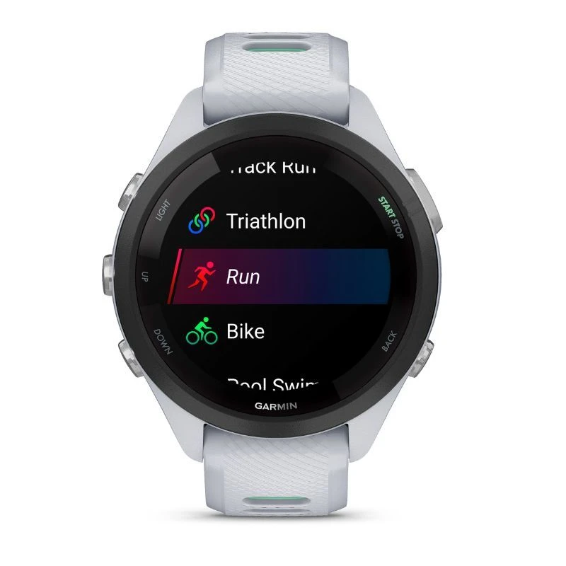 Garmin Forerunner 265S Grigio Cinturino Bianco 1 Garmin Forerunner 265S Grigio Cinturino Bianco