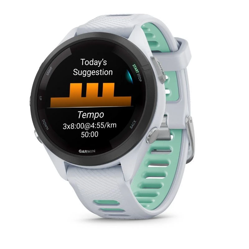 Garmin Forerunner 265S Grigio Cinturino Bianco 3 Garmin Forerunner 265S Grigio Cinturino Bianco - immagine 3