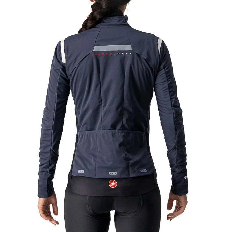 Giacca Castelli Alpha RoS Rosso Corsa Donna Blu 2 Giacca Castelli Alpha RoS Rosso Corsa Donna Blu - immagine 2