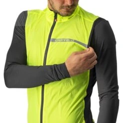 Gilet Castelli Squadra Stretch Giallo Fluo/grigio Scuro -Vendite Trek gilet castelli squadra stretch giallo fluo grigio scuro 4