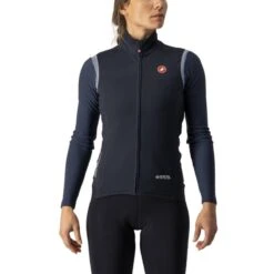 Castelli Gilet Perfetto RoS Rosso Corsa Donna Nero