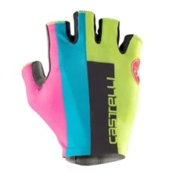 Guanti Castelli Competizione 2 Lime/nero/blu/rosa