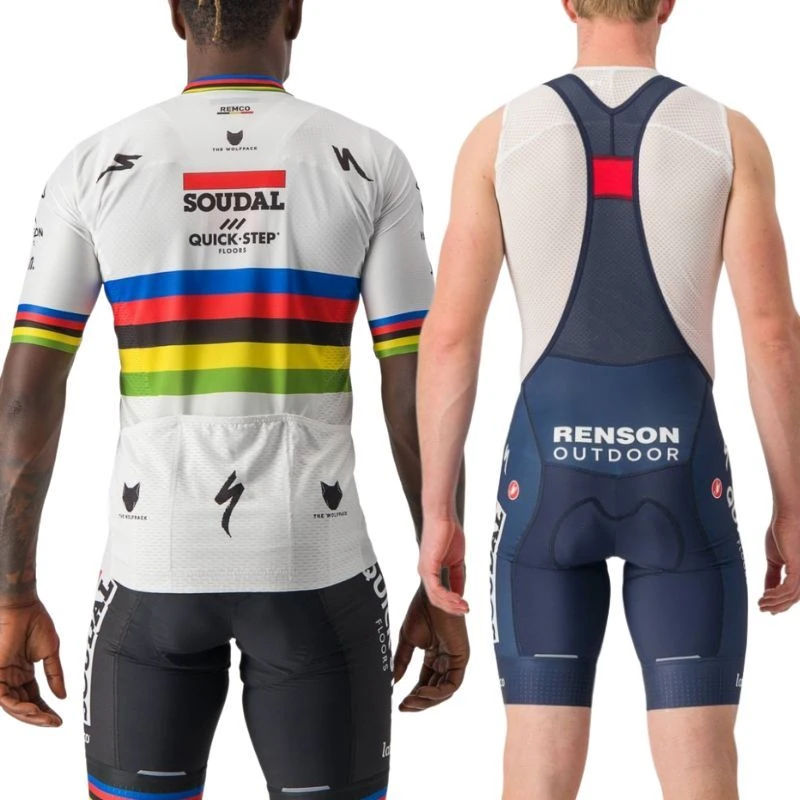 Completo Castelli Maglia + Salopette Soudal Team Quick-Step World Champion 2 Completo Castelli Maglia + Salopette Soudal Team Quick-Step World Champion - immagine 2