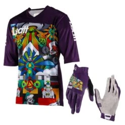 Kit Leatt MTB Maglia 3.0+Guanti 2.0 X-flow Area 51