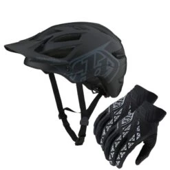 Kit Troy Lee Designs Casco A1 Drone + Guanti Se Pro Nero