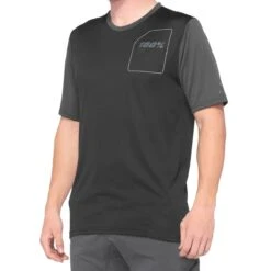 Maglia 100% Ridecamp Nero/grigio