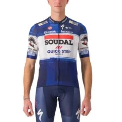 Maglia Castelli Competizione 2 Soudal Team Quick-step Bianco/blu