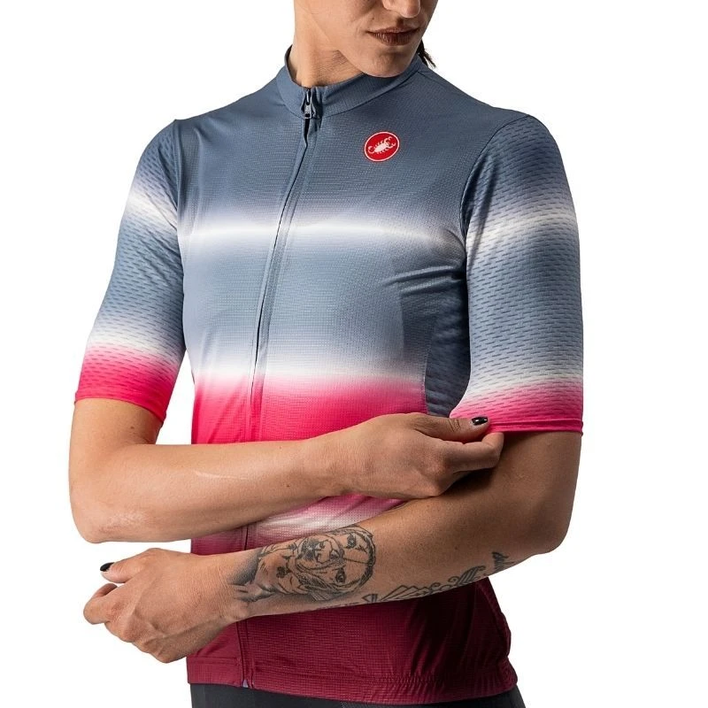 Maglia Castelli Dolce Donna Blu/bordeaux 3 Maglia Castelli Dolce Donna Blu/bordeaux - immagine 3