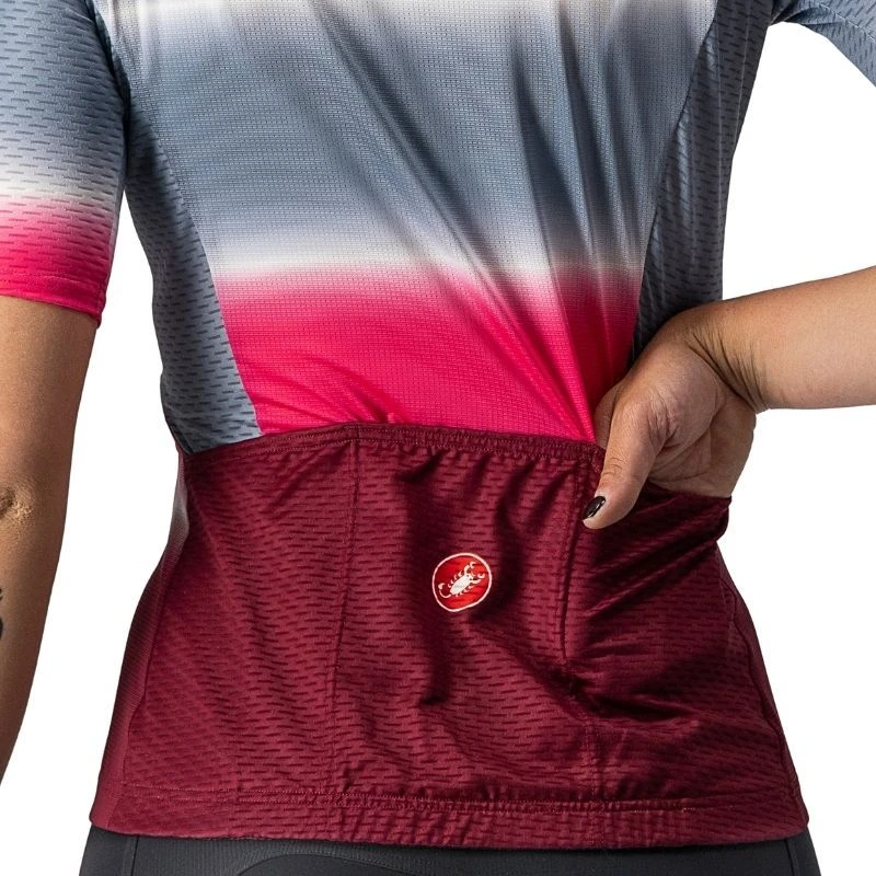 Maglia Castelli Dolce Donna Blu/bordeaux 4 Maglia Castelli Dolce Donna Blu/bordeaux - immagine 4