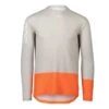 Maglia Manica Lunga Poc Mtb Pure Grigio/arancione