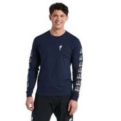 Maglia Manica Lunga Specialized Special Eyes Blu