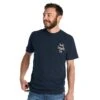 T-shirt Trek Check Script Blu Scuro