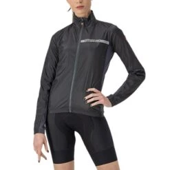 Mantellina Castelli Squadra Stretch Donna Nero