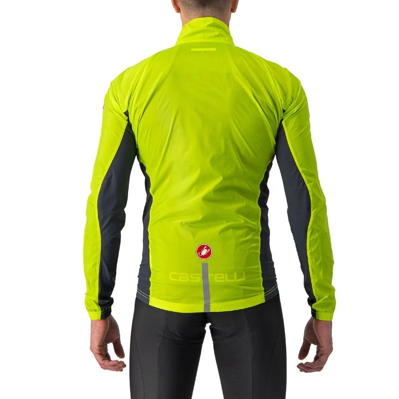 Mantellina Castelli Squadra Stretch Lime 2 Mantellina Castelli Squadra Stretch Lime - immagine 2