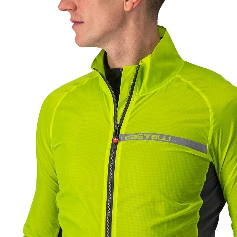 Mantellina Castelli Squadra Stretch Lime 3 Mantellina Castelli Squadra Stretch Lime - immagine 3