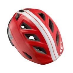 MET Casco Elfo Bimbo Rosso/bianco One Size