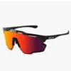 Occhiali Scicon Aeroshade Kunken Nero Lucido Lente Multimirror Rosso