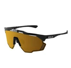 Occhiali Scicon Aeroshade Kunken Nero Lucido Lente Multimirror Bronzo