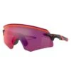 Occhiali Oakley Encoder Nero Opaco Lente Prizm Road Rosa