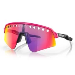Occhiali Oakley Sutro Lite Sweep Vented Rosa/nero Lenti Prizm Road