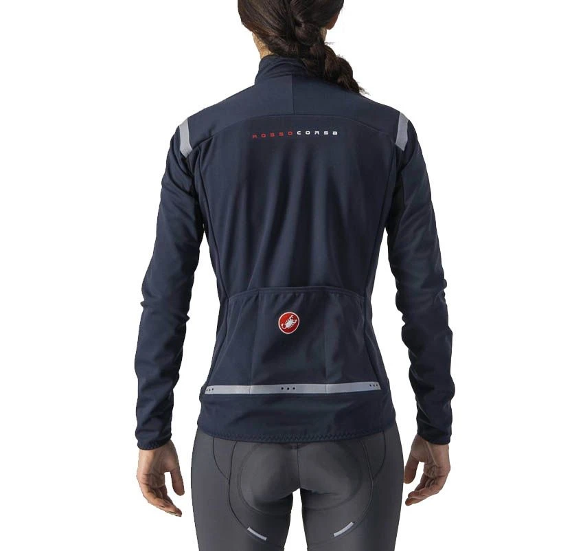 Giacca Castelli Perfetto RoS Rosso Corsa Donna Savile Blu/argento 2 Giacca Castelli Perfetto RoS Rosso Corsa Donna Savile Blu/argento - immagine 2