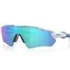 Occhiali Oakley Radar Ev Xs Path Bianco Opaco Lente Prizm Sapphire