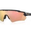 Occhiali Oakley Radar EV Path Grigio/bianco Lenti Prizm Rose Gold