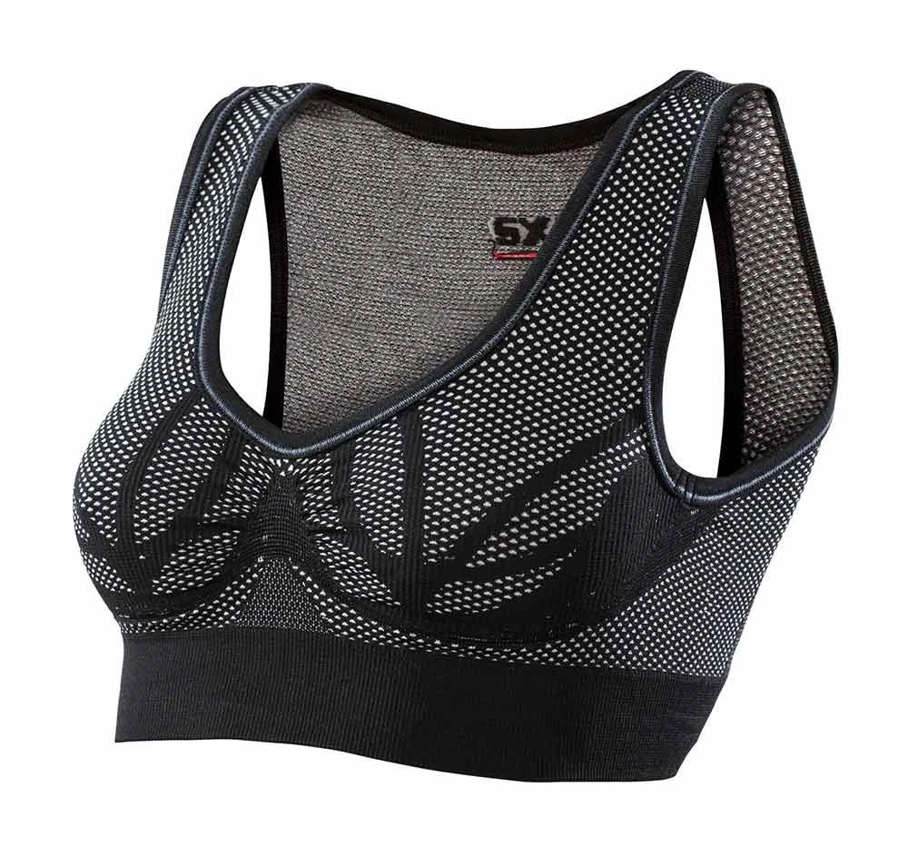 Reggiseno Sportivo Sixs Carbon Donna Nero 1 Reggiseno Sportivo Sixs Carbon Donna Nero
